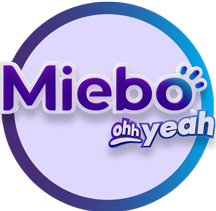 Miebo logo with oh yeah below it